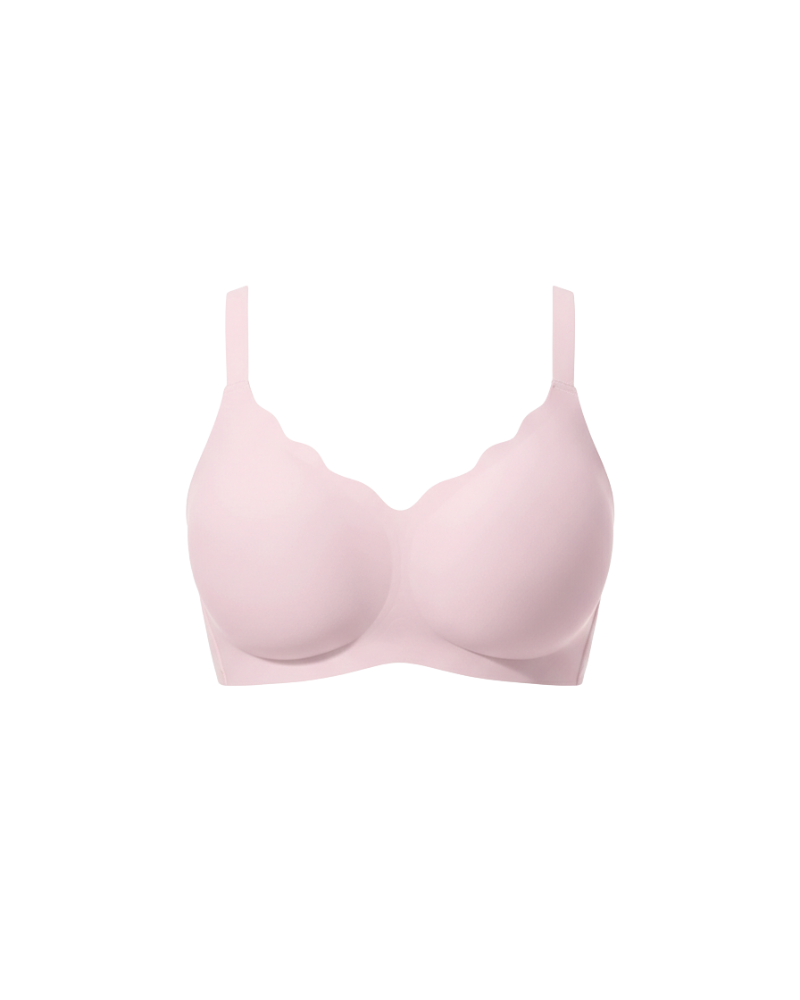 Seamless Wireless Supportive Bra Plus Size Underwear in White - Wireless Comfort | Lumisensy