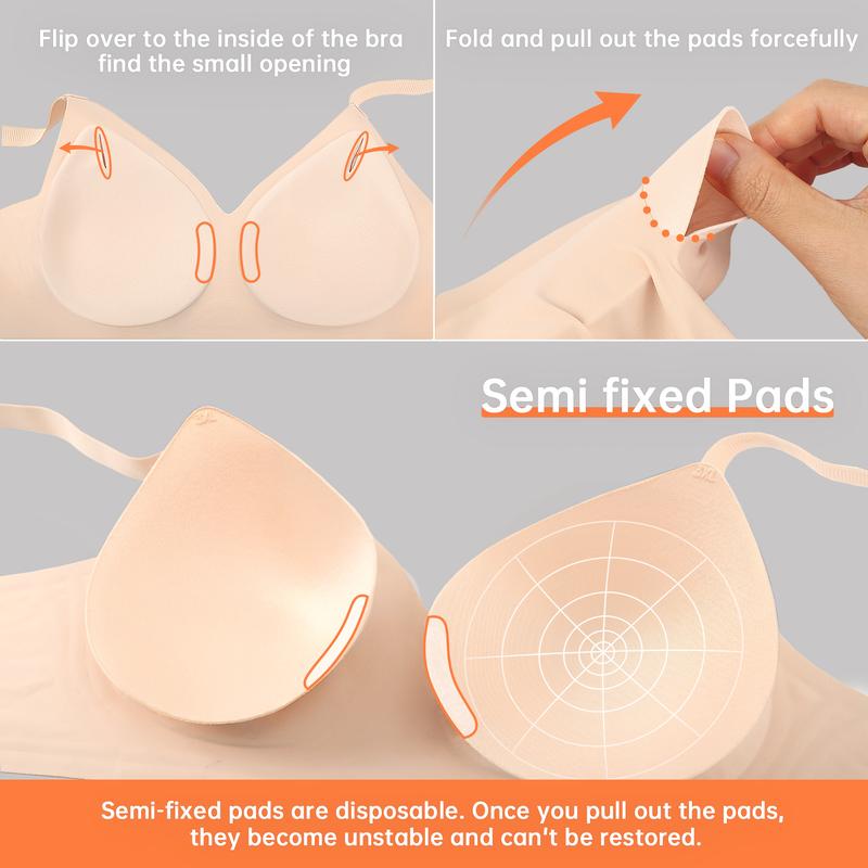 Lumisensy® Soft Comfort Jelly-Strip Wireless Bra