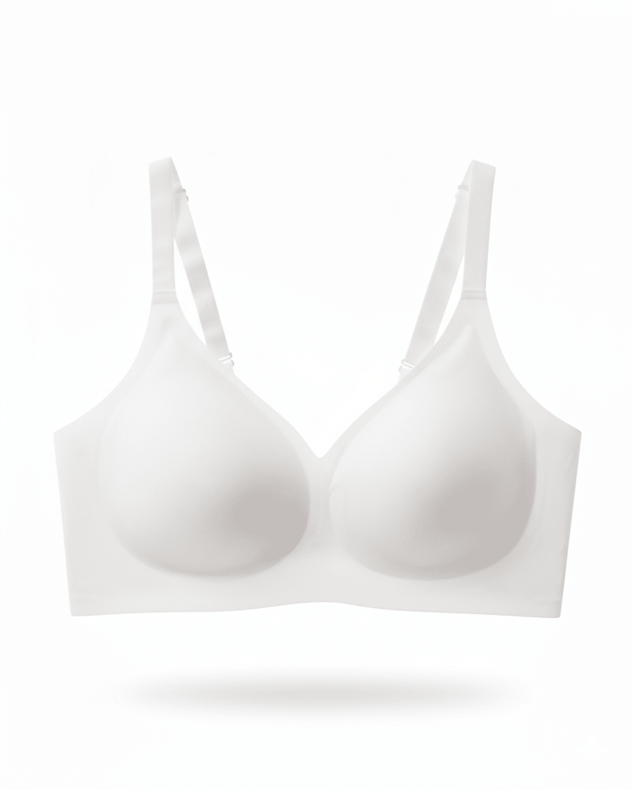 Classic Seamless Wireless Jelly Support Bra in Gray - Cloud-Lift Support | Lumisensy