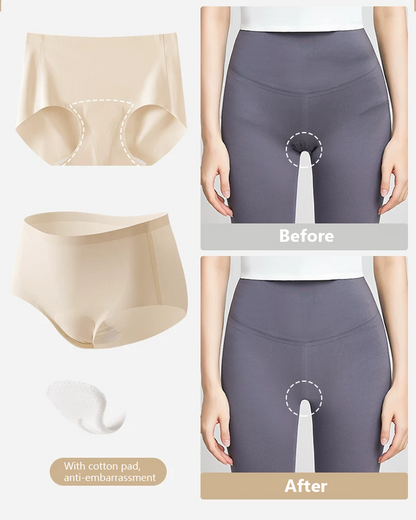Confident Peach-Lift Fitness Panties in Black - Seamless Invisible | Lumisensy