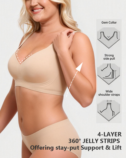 Comfort Wireless Full-Cup Bra in Dark Brown Leopard - Wireless Comfort | Lumisensy