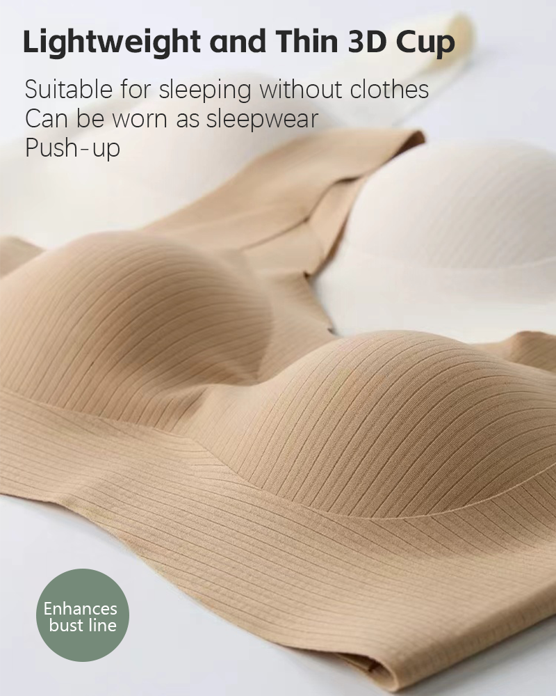 Comfort Wireless Vest Bra in White - Wireless Comfort | Lumisensy