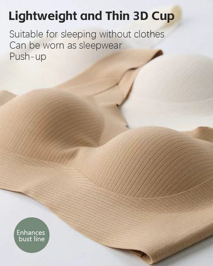 Comfort Wireless Vest Bra in White - Wireless Comfort | Lumisensy