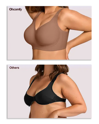 Comfort Wireless Full-Cup Bra in Mauve - Wireless Comfort | Lumisensy