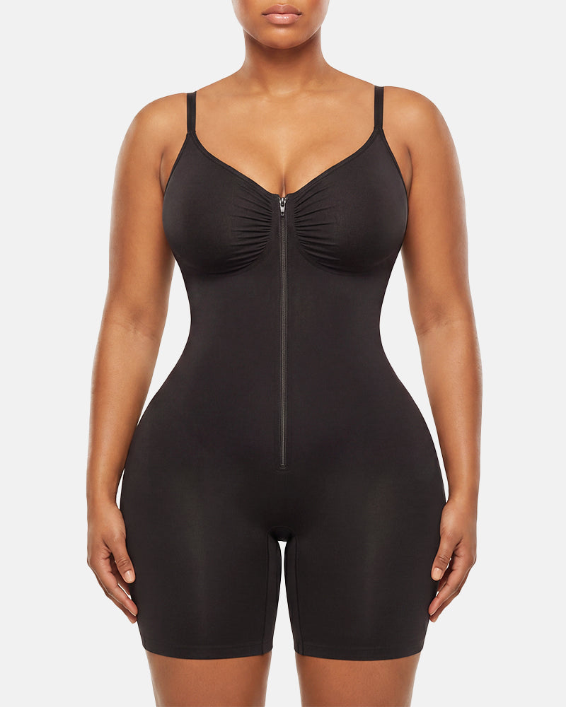 Lumisensy® Ultra-Stretch Zip-Up Sculpting Bodysuit