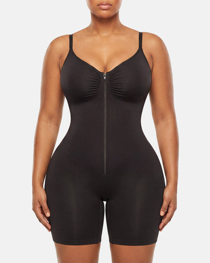 Lumisensy® Ultra-Stretch Zip-Up Sculpting Bodysuit
