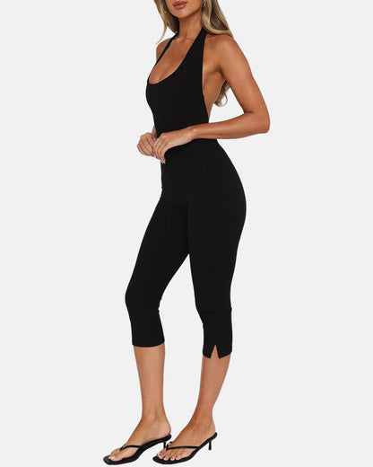 Lumisensy® Halter-Neck Skinny Jumpsuit