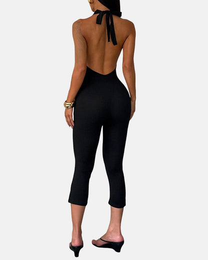 Lumisensy® Halter-Neck Skinny Jumpsuit