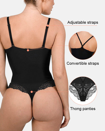 Lumisensy® Built-In Shapewear Lace Bodysuit
