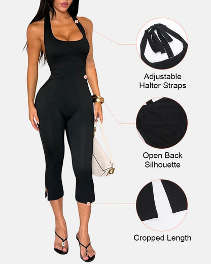 Lumisensy® Halter-Neck Skinny Jumpsuit
