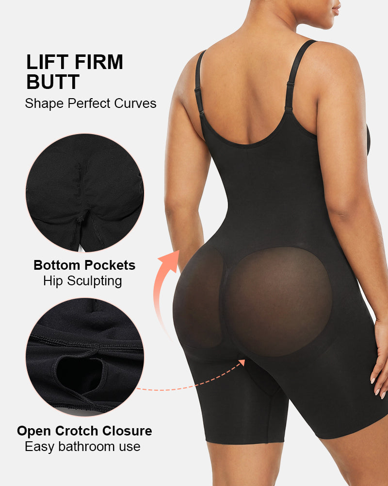 Lumisensy® Ultra-Stretch Zip-Up Sculpting Bodysuit