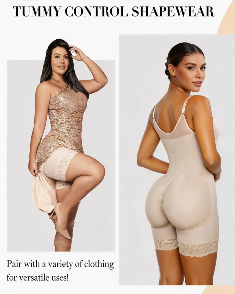 Confident Tummy-Butt Lifting Body Shaper in Black - Tummy Control | Lumisensy