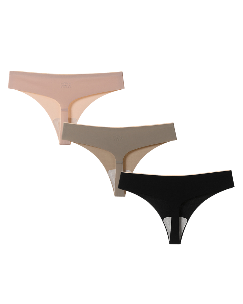 Camel Toe Cover Thongs 3-Pack Multicolor4 - Everyday Comfort | Lumisensy