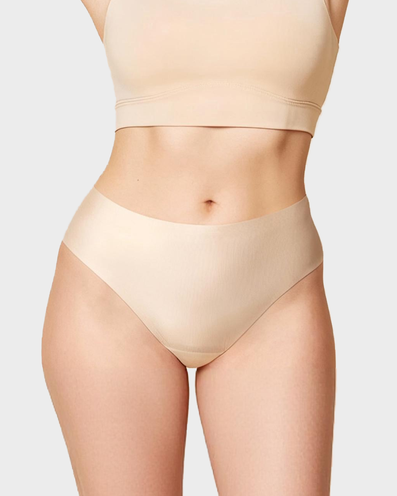 Sexy Invisible Thong Panties in Black - Seamless Invisible | Lumisensy