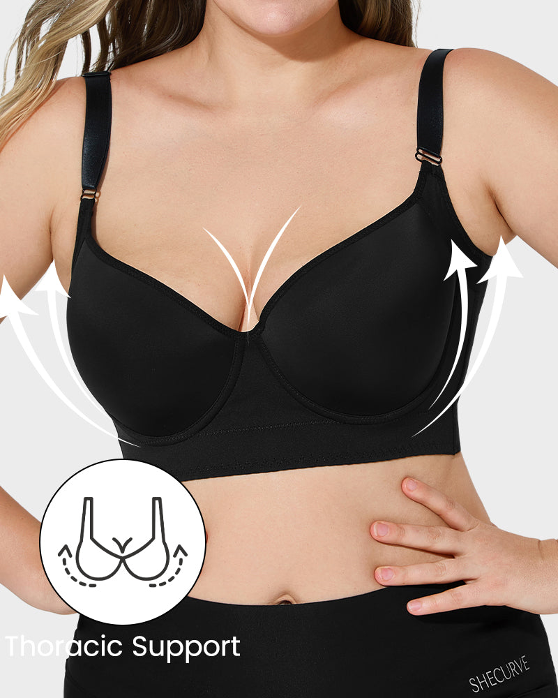 Confident Push-Up Full-Cup Bra in Brown - Everyday Comfort | Lumisensy
