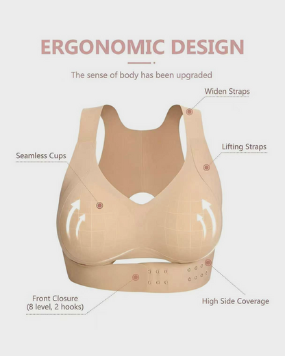Confident Push-Up Sports Bra in Nude - Everyday Comfort | Lumisensy