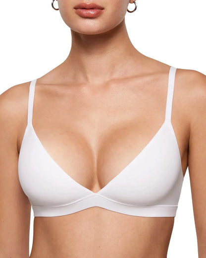 Lumisensy® Curvy Friendly Seamless Deep V Triangle Bralette Bra