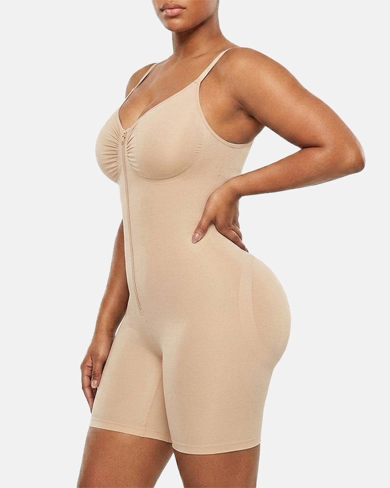 Lumisensy® Ultra-Stretch Zip-Up Sculpting Bodysuit