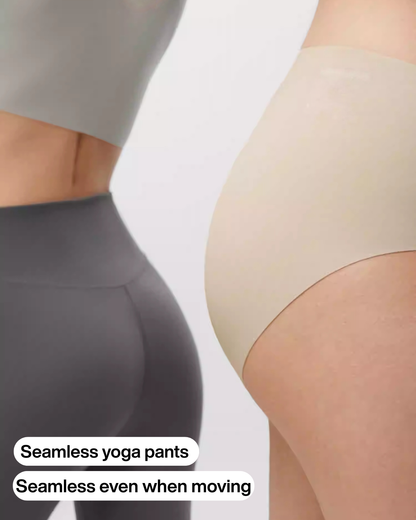 Confident Peach-Lift Fitness Panties in White - Seamless Invisible | Lumisensy