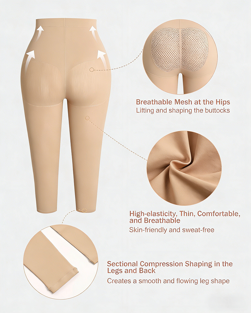 Lift Hip Mesh Shaping Pants in Natural - Everyday Comfort | Lumisensy