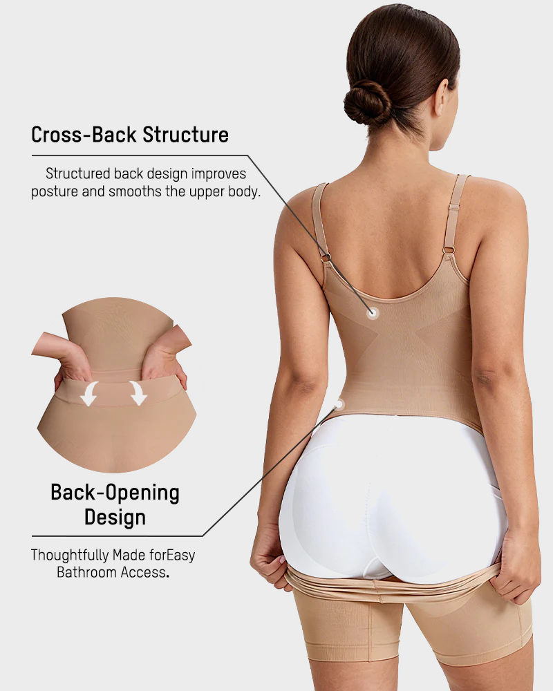 Slim Tummy-Control Bodysuit in Brown - Tummy Control | Lumisensy