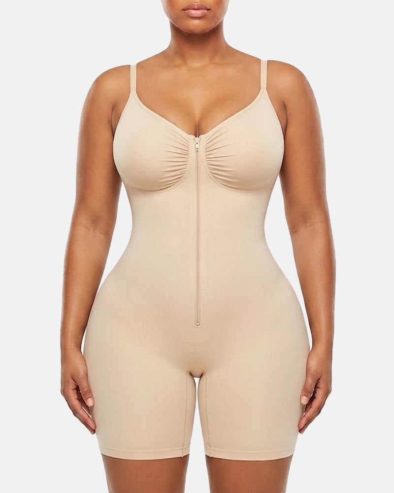 Lumisensy® Ultra-Stretch Zip-Up Sculpting Bodysuit
