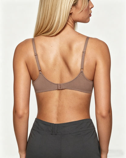 Lightweight Foam Cup Sheer Mesh Bra in Twilight Blue - Everyday Comfort | Lumisensy