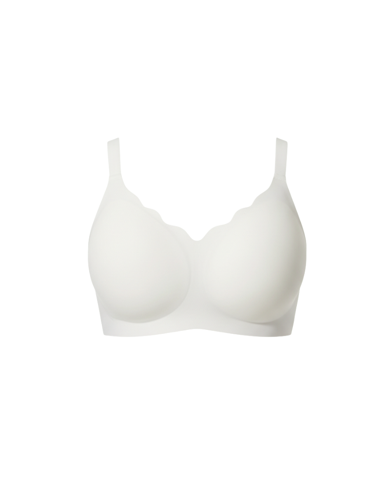 Seamless Wireless Supportive Bra Plus Size Underwear in Pink - Wireless Comfort | Lumisensy