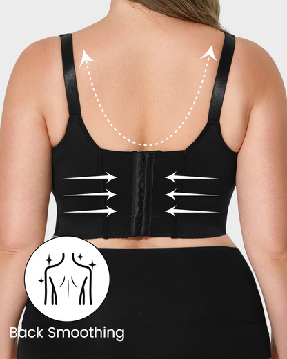 Confident Push-Up Full-Cup Bra in Black - Everyday Comfort | Lumisensy