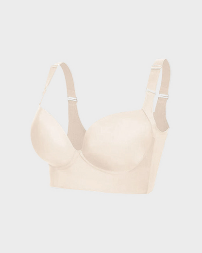 Confident Push-Up Full-Cup Bra in Black - Everyday Comfort | Lumisensy