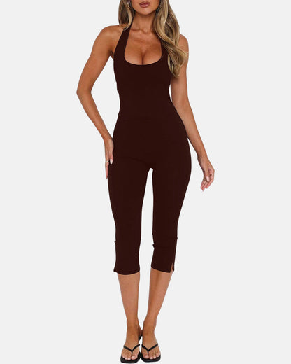 Lumisensy® Halter-Neck Skinny Jumpsuit