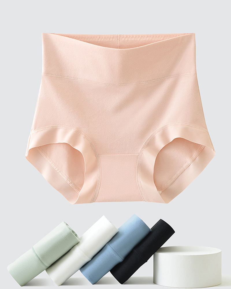Confident Tummy-Control Cotton Panties in Light Green - Tummy Control | Lumisensy