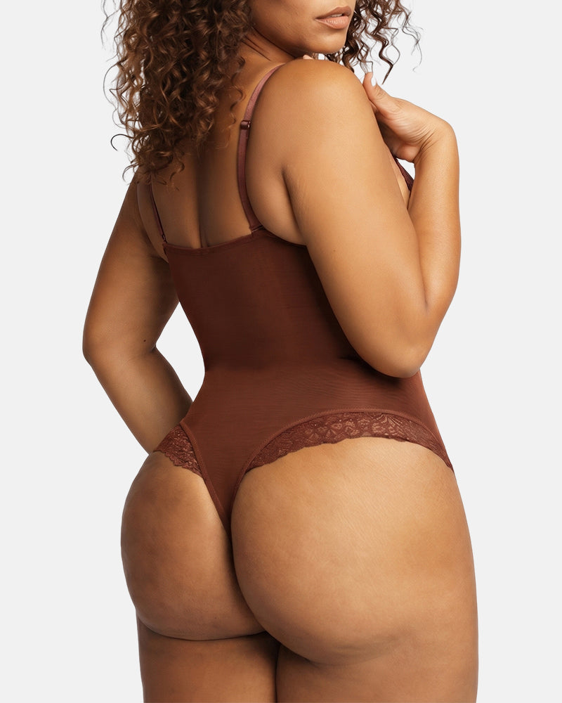 Lumisensy® Built-In Shapewear Lace Bodysuit