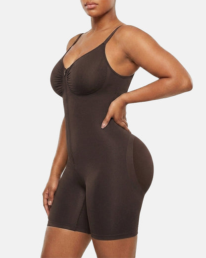 Lumisensy® Ultra-Stretch Zip-Up Sculpting Bodysuit