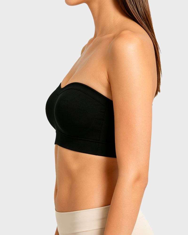Chic Seamless Multiway Bandeau Bra in Nude - Seamless Comfort | Lumisensy