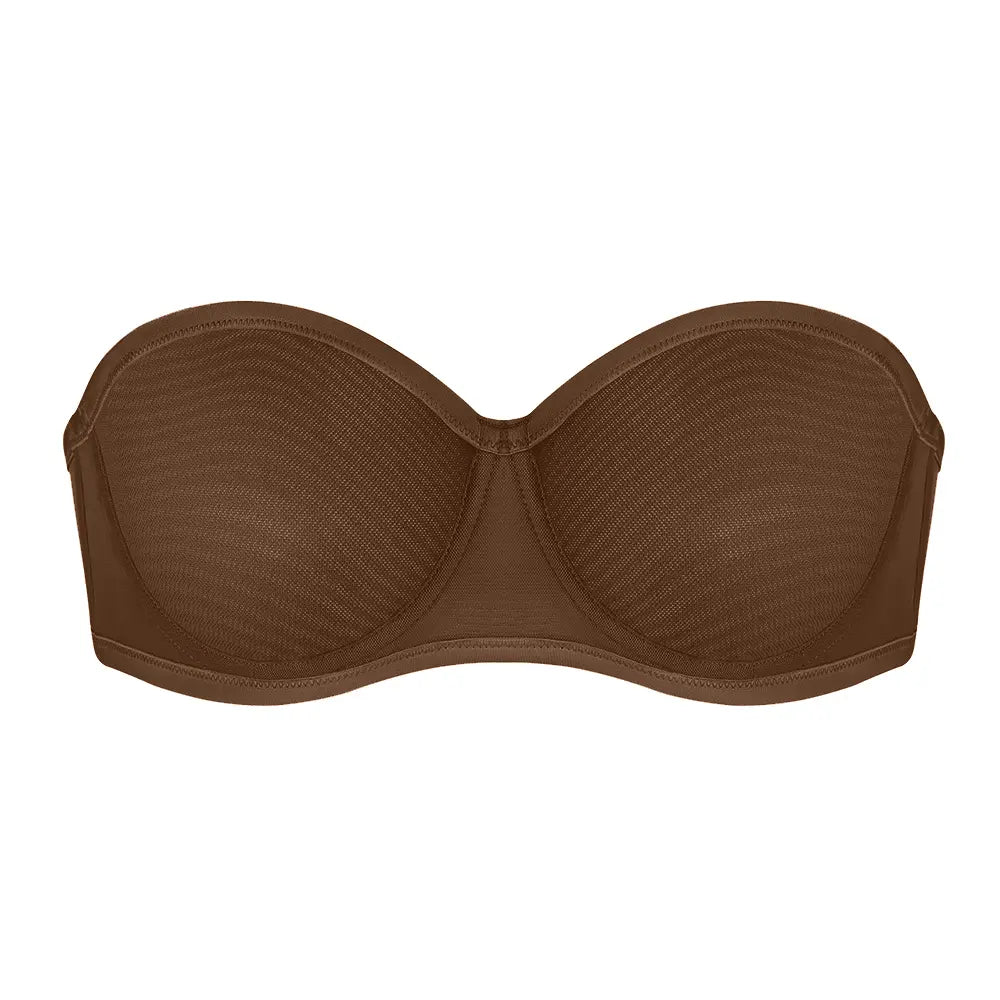 Lumisensy® Strapless Mesh Underwire Balconette Bra