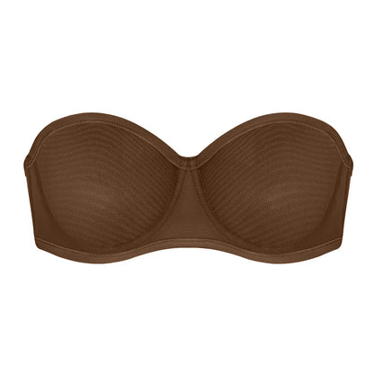 Lumisensy® Strapless Mesh Underwire Balconette Bra