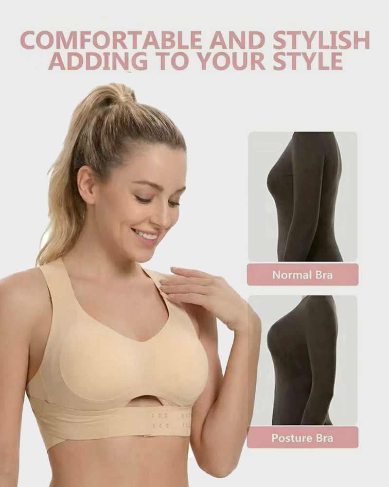 Confident Push-Up Sports Bra in Nude - Everyday Comfort | Lumisensy