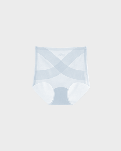Cool Seamless High-Waist Briefs in Blue - High Waist Control | Lumisensy