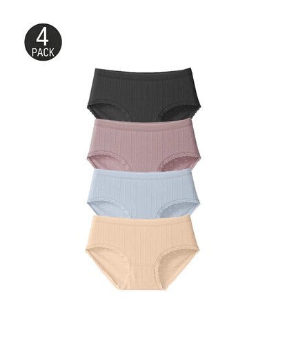 Lumisensy® Fresh Lace-Trim Cotton Panties