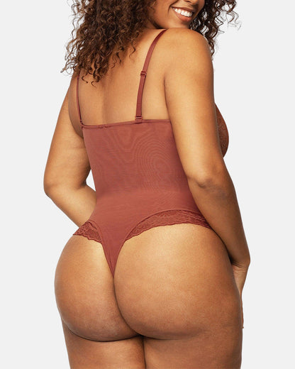 Lumisensy® Built-In Shapewear Lace Bodysuit