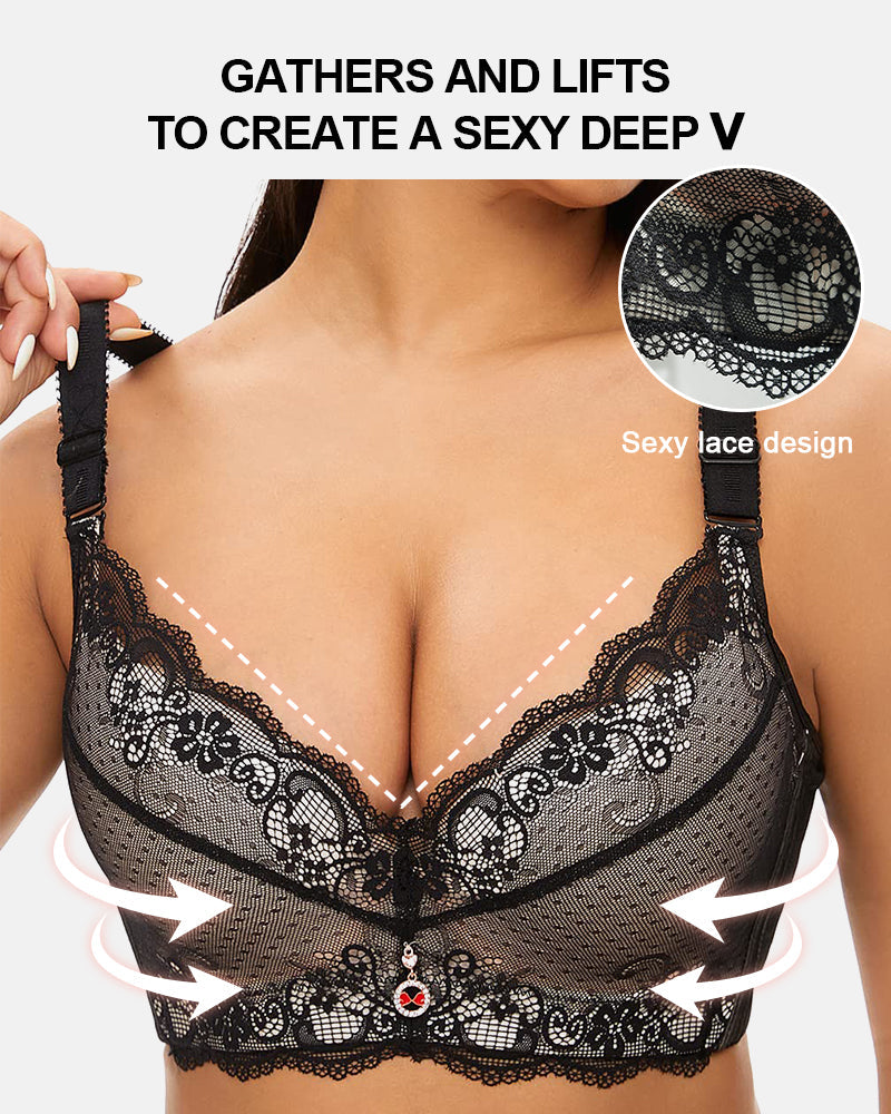 Lumisensy® Lace Underwire Padded Push-Up Bra