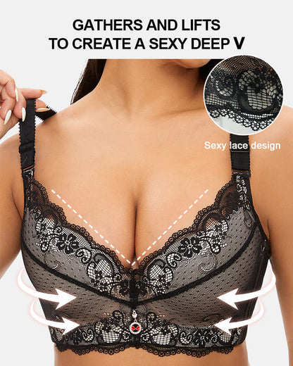 Lumisensy® Lace Underwire Padded Push-Up Bra