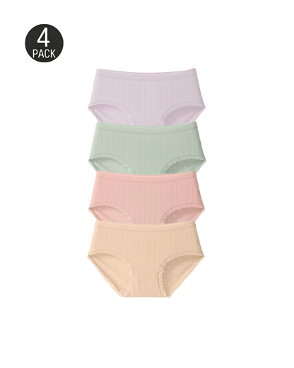 Lumisensy® Fresh Lace-Trim Cotton Panties