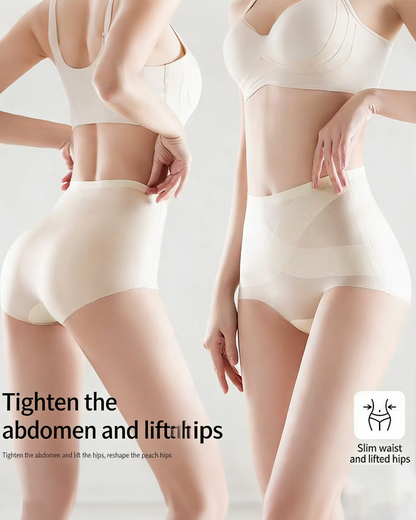 Cool Seamless High-Waist Briefs in Blue - High Waist Control | Lumisensy
