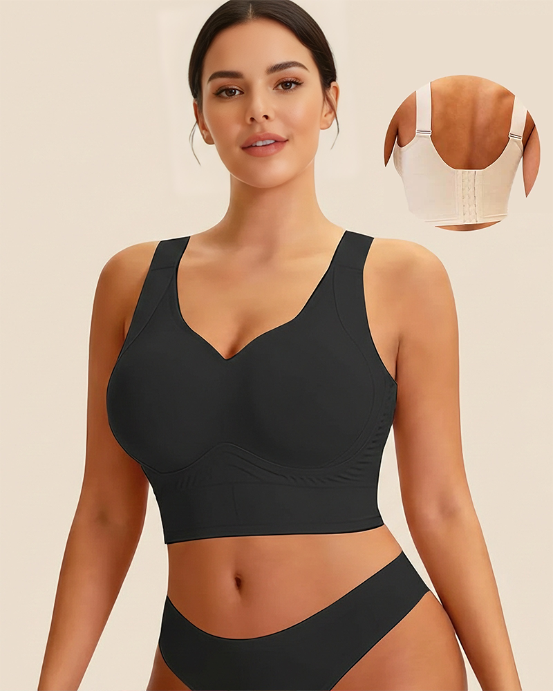 Lumisensy® Plus Size Back Smoothing Seamless Push Up Jelly Bra