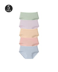 (5-Pack)Nude+Purple+Pink+Green+Blue