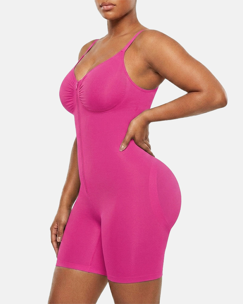 Lumisensy® Ultra-Stretch Zip-Up Sculpting Bodysuit