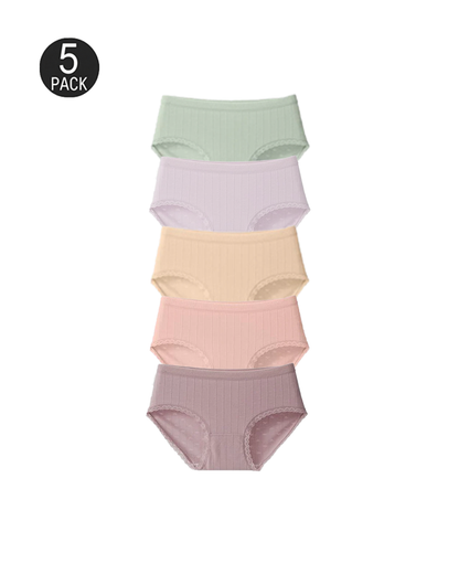 Lumisensy® Fresh Lace-Trim Cotton Panties