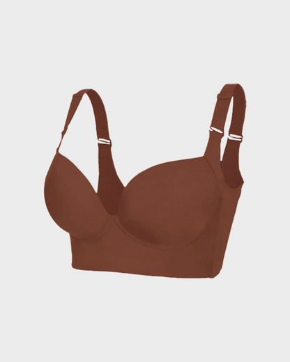Confident Push-Up Full-Cup Bra in Black - Everyday Comfort | Lumisensy